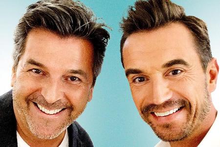 Hatten eine Menge Spaß beim Einsingen: Thomas Anders (li.) und Florian Silbereisen Hatten eine Menge Spaß beim Einsingen: Thomas Anders (li.) und Florian Silbereisen