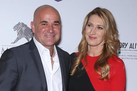 Stolze Eltern: Andre Agassi und Steffi Graf Stolze Eltern: Andre Agassi und Steffi Graf
