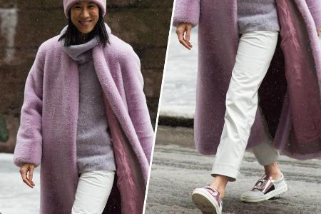 Eva Chen, Direktorin für Mode-Partnerschaften bei Instagram, will auch im Winter nicht auf Sneaker verzichten Eva Chen, Direktorin für Mode-Partnerschaften bei Instagram, will auch im Winter nicht auf Sneaker verzichten