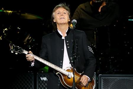 Paul McCartney während eines Auftritts in New York Paul McCartney während eines Auftritts in New York