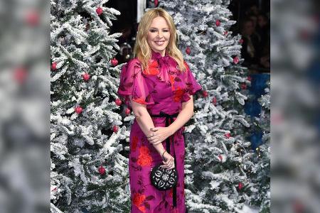 Sängerin Kylie Minogue glänzte auf der Sängerin Kylie Minogue glänzte auf der