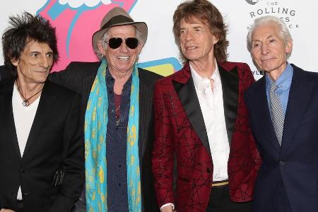 Ronnie Wood, Keith Richards, Mick Jagger und Charlie Watts (v.l.) von den Rolling Stones Ronnie Wood, Keith Richards, Mick Jagger und Charlie Watts (v.l.) von den Rolling Stones