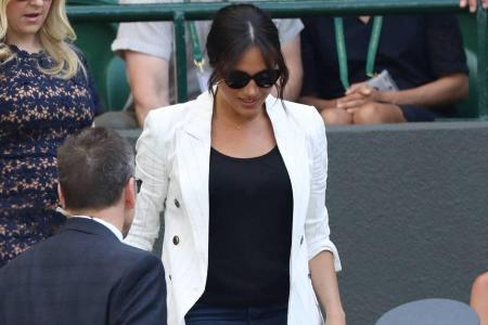 Herzogin Meghan am Dienstag in Wimbledon
