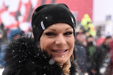Maria Höfl-Riesch beim Hahnenkammrennen in Kitzbühel Maria Höfl-Riesch beim Hahnenkammrennen in Kitzbühel