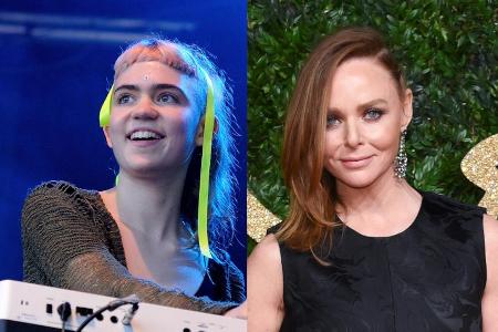 Stella McCartney holt sich Sängerin Grimes (l.) mit ins Boot Stella McCartney holt sich Sängerin Grimes (l.) mit ins Boot
