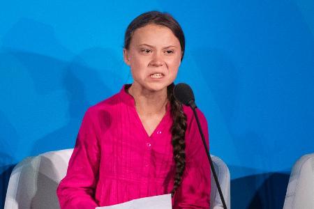 Greta Thunberg während des UN-Klimagifels in New York Greta Thunberg während des UN-Klimagifels in New York