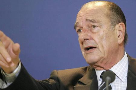 Jacques Chirac bei einem Auftritt in Brüssel