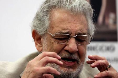 Plácido Domingo während einer Pressekonferenz im Juli 2019