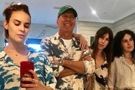 Tallulah, Bruce, Scout LaRue und Rumer Willis (v. l. n. r.) Tallulah, Bruce, Scout LaRue und Rumer Willis (v. l. n. r.)