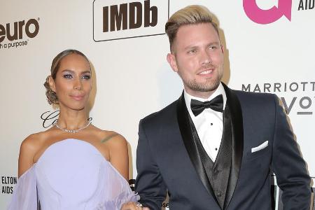 Sängerin Leona Lewis und Choreograf Dennis Jauch bei einer Veranstaltung im Februar 2019 Sängerin Leona Lewis und Choreograf Dennis Jauch bei einer Veranstaltung im Februar 2019