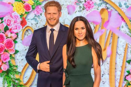 Die Wachsfiguren von Prinz Harry und Herzogin Meghan wurden getrennt Die Wachsfiguren von Prinz Harry und Herzogin Meghan wurden getrennt