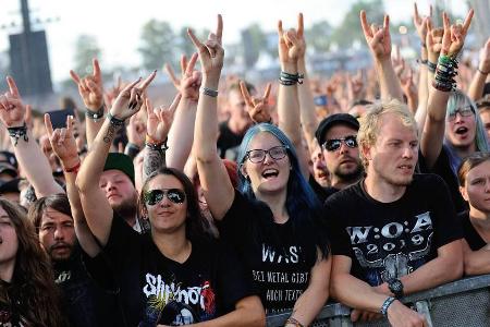 Besucher auf dem Wacken Open Air 2019 Besucher auf dem Wacken Open Air 2019