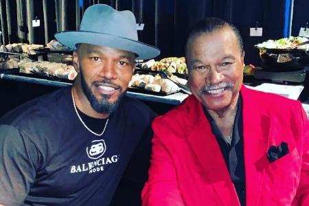 Jamie Foxx hat sein Idol Billy Dee Williams getroffen Jamie Foxx hat sein Idol Billy Dee Williams getroffen