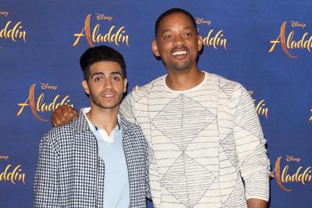Als Aladdin und Dschinni standen Mena Massoud (li.) und Will Smith gemeinsam vor der Kamera Als Aladdin und Dschinni standen Mena Massoud (li.) und Will Smith gemeinsam vor der Kamera