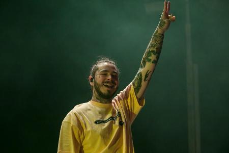 Hat gut lachen: US-Rapper Post Malone Hat gut lachen: US-Rapper Post Malone