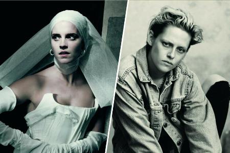 Unter anderem Emma Watson (l.) und Kristen Stewart sind im neuen Pirelli-Kalender zu bewundern Unter anderem Emma Watson (l.) und Kristen Stewart sind im neuen Pirelli-Kalender zu bewundern
