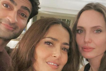 Salma Hayek (Mitte) und ihre Salma Hayek (Mitte) und ihre