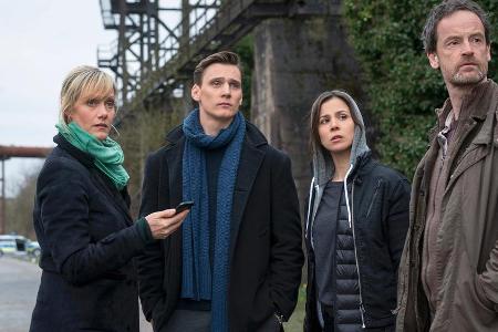 Mordkommission Dortmund: Martina Bönisch (Anna Schudt), Jan Pawlak (Rick Okon), Nora Dalay (Aylin Tezel) und Peter Faber (Jö... Mordkommission Dortmund: Martina Bönisch (Anna Schudt), Jan Pawlak (Rick Okon), Nora Dalay (Aylin Tezel) und Peter Faber (Jö...