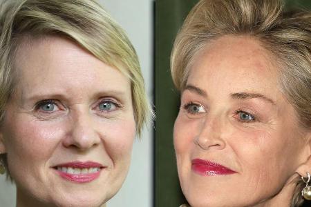 Cynthia Nixon (l.) und Sharon Stone drehen zusammen eine neue Serie Cynthia Nixon (l.) und Sharon Stone drehen zusammen eine neue Serie