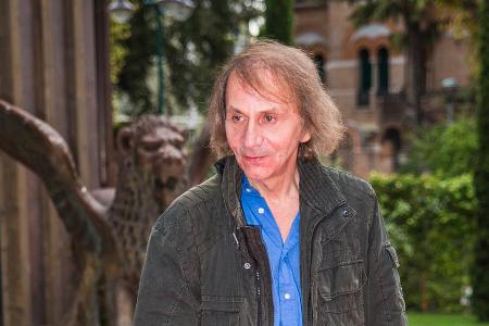 Michel Houellebecq bei einem Auftritt in Venedig Michel Houellebecq bei einem Auftritt in Venedig