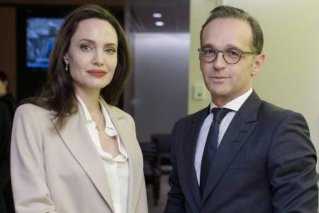 Bundesaußenminister Heiko Maas Ende März bei seinem Treffen mit Angelina Jolie Bundesaußenminister Heiko Maas Ende März bei seinem Treffen mit Angelina Jolie