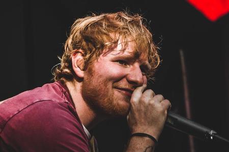 Ed Sheeran während eines seiner Konzerte