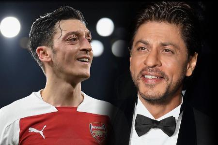 Mesut Özil und Shah Rukh Khan haben sich in London getroffen Mesut Özil und Shah Rukh Khan haben sich in London getroffen