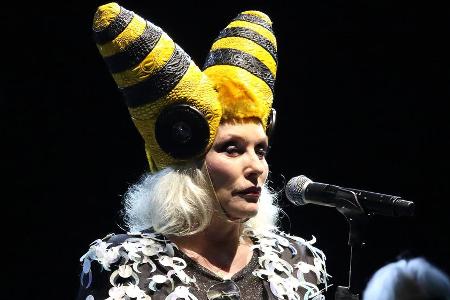 Debbie Harry von Blondie auf der Bühne Debbie Harry von Blondie auf der Bühne
