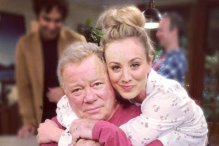 Kaley Cuoco und William Shatner am Kaley Cuoco und William Shatner am