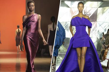 Lila ist das neue Schwarz - zumindest auf der New Yorker Fashion Week. Für das Label Cushnie und auch Designer Christian Sir...