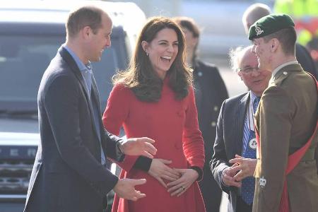 Herzogin Kate und Prinz William waren in Belfast bestens gelaunt Herzogin Kate und Prinz William waren in Belfast bestens gelaunt