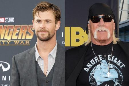 Noch etwas am Bart feilen, dann dürfte aus Chris Hemsworth (l.) der perfekte Hulk Hogan in Jugendjahren werden Noch etwas am Bart feilen, dann dürfte aus Chris Hemsworth (l.) der perfekte Hulk Hogan in Jugendjahren werden