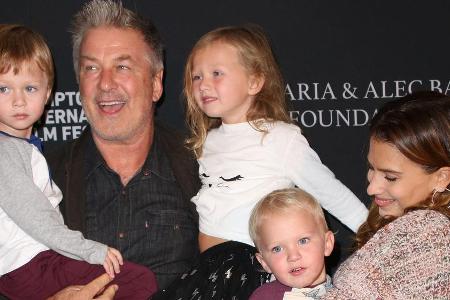 Alec Baldwin, Hilaria Baldwin und ihre Kinder beim Hamptons International Film Festival 2018