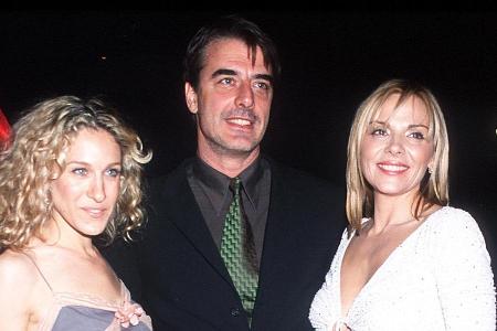 Chris Noth alias Mr. Big zwischen Sarah Jessica Parker und Kim Cattrall Chris Noth alias Mr. Big zwischen Sarah Jessica Parker und Kim Cattrall