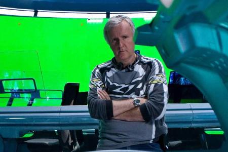 Regisseur James Cameron am Set von Regisseur James Cameron am Set von