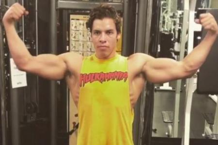 Arnie 2.0: Joesph Baena bei seinem Workout Arnie 2.0: Joesph Baena bei seinem Workout