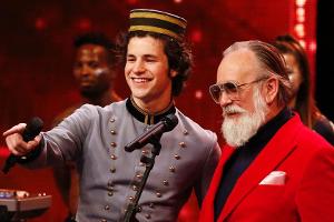 "Das Supertalent": Liam Mockridge (l.) und Friedrich Liechtenstein aus Berlin präsentieren eine Musik- und Gesangsperformance
