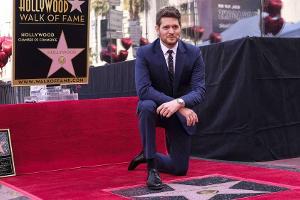 Michael Bublé enthüllt Stern auf dem Walk of Fame