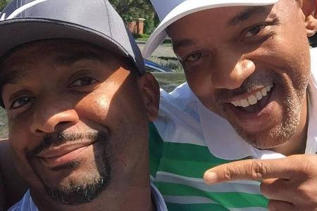 Alfonso Ribeiro und Will Smith freuen sich über ihr Wiedersehen Alfonso Ribeiro und Will Smith freuen sich über ihr Wiedersehen