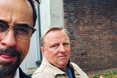 Jan Josef Liefers mit Serienkollege Axel Prahl Jan Josef Liefers mit Serienkollege Axel Prahl