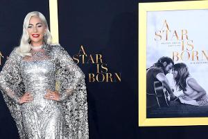 Lady Gaga als silberner Stern bei der "A Star Is Born"-Premiere