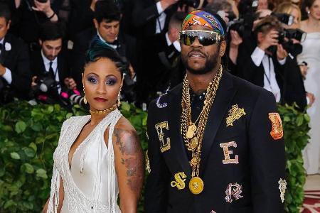 US-Rapper 2 Chainz und Kesha Ward auf der Met Gala 2018 US-Rapper 2 Chainz und Kesha Ward auf der Met Gala 2018