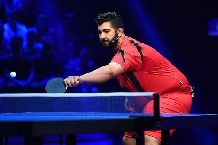 Im Tischtennisch stellte Faisal Kawusi seine Fähigkeiten unter Beweis Im Tischtennisch stellte Faisal Kawusi seine Fähigkeiten unter Beweis