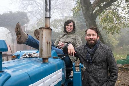Nora Tschirner als Kira Dorn und Christian Ulmen als Lessing am Set des neuen Nora Tschirner als Kira Dorn und Christian Ulmen als Lessing am Set des neuen