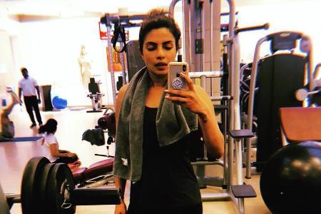 Priyanka Chopra im Fitness-Studio Priyanka Chopra im Fitness-Studio