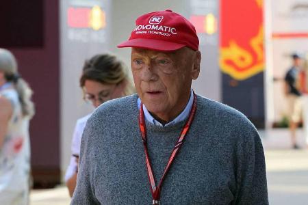 Niki Lauda vor wenigen Wochen in Silverstone Niki Lauda vor wenigen Wochen in Silverstone