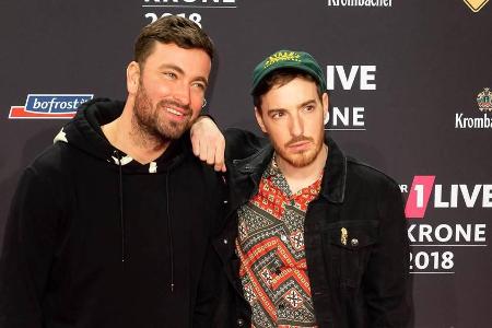 Marteria (l.) und Casper bei der Marteria (l.) und Casper bei der