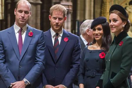 Die britischen Prinzen und ihre Frauen sorgen derzeit für viele Schlagzeilen Die britischen Prinzen und ihre Frauen sorgen derzeit für viele Schlagzeilen