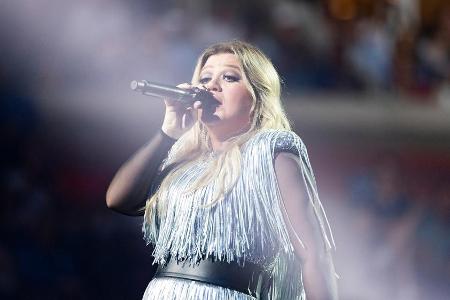 Kelly Clarkson bei einem Auftritt in New York Kelly Clarkson bei einem Auftritt in New York