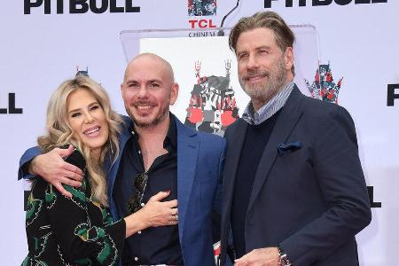 Ellen K., Pitbull und John Travolta am Freitag in Los Angeles Ellen K., Pitbull und John Travolta am Freitag in Los Angeles